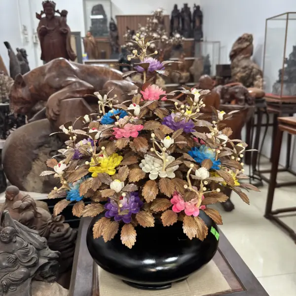 Bình Hoa Ngũ Sắc Gỗ Sưa MQ01