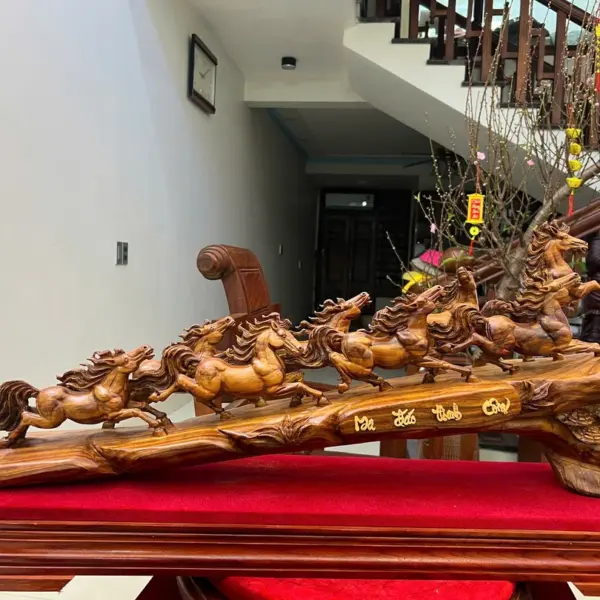 Cầu Bát Mã Gỗ Sưa Bắc Liền Khối