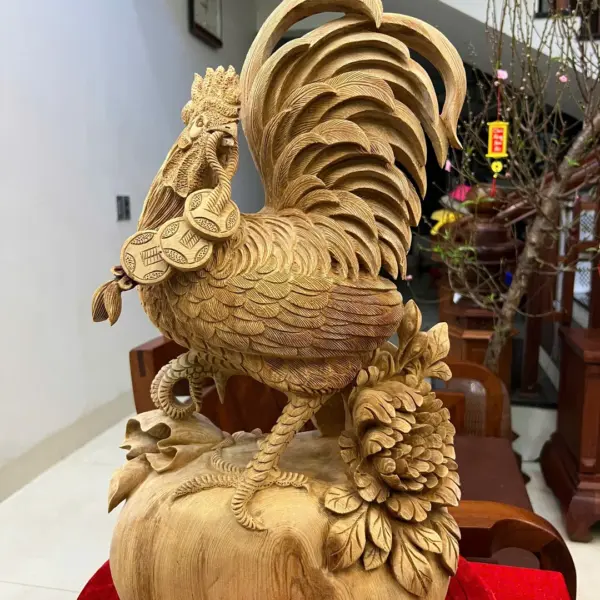 Nhất Kê Gỗ Ngọc Am Liền Khối Mộc Đẹp